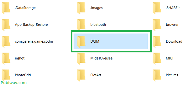 Folder DCIM