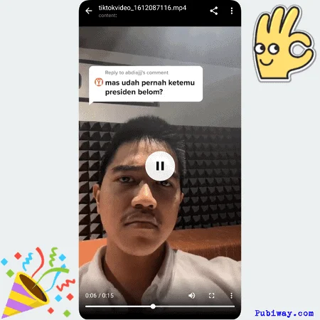 Video Tiktok sudah Disimpan ke HP