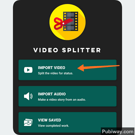Import Video di Aplikasi Video Splitter