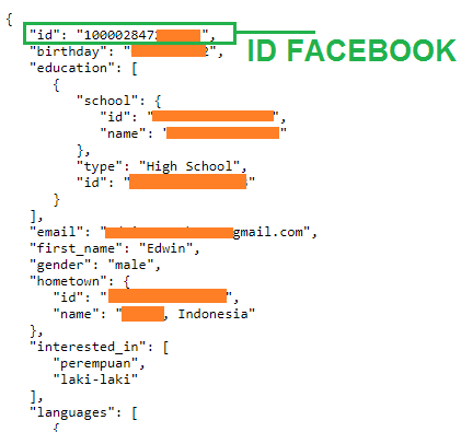 Cek ID FB dengan Token