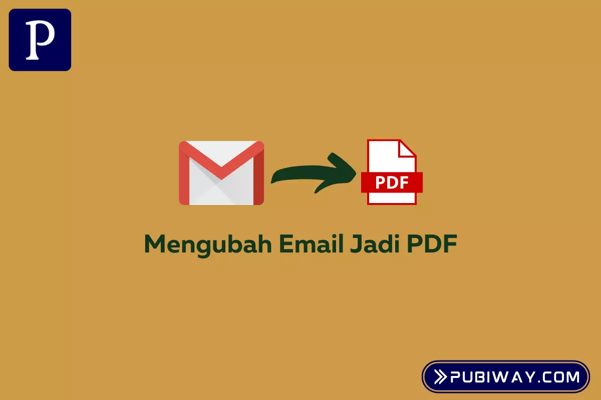 Konversi email jadi PDF