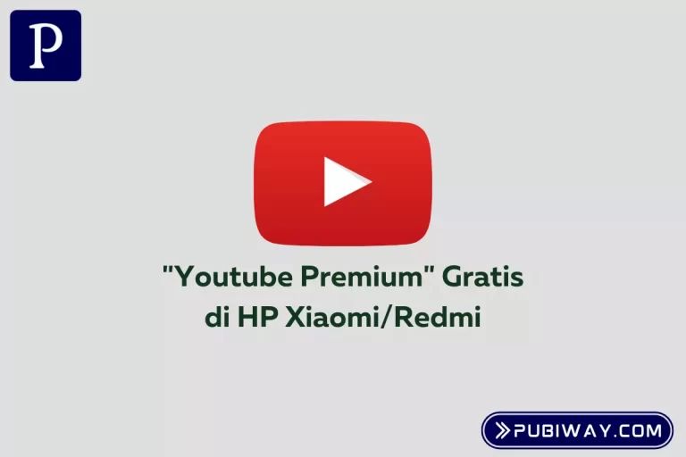 Youtube Premium Gratis di Xiaomi atau Redmi