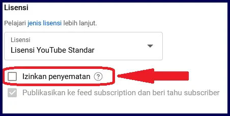Perizinan Penyematan atau embed video youtube oleh pemilik video